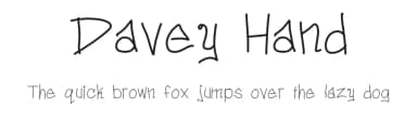 Davey Hand by Dave Costine — Script Handwritten Font — thumbnail 1