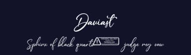 Daviast by Kong Font — Script Handwritten Font — thumbnail 2