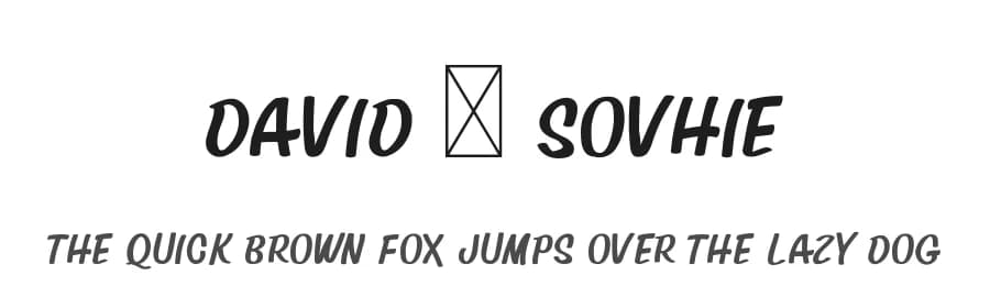 David & Sovhie by Silverdav Studio — Script Handwritten Font