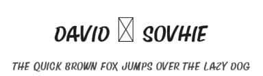 David & Sovhie by Silverdav Studio — Script Handwritten Font — thumbnail 1