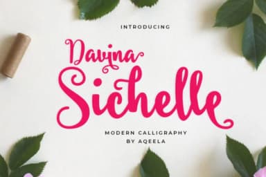 Davina Sichelle Font by Aqeela Studio — Script Handwritten Font — thumbnail 1