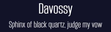 Davossy by BrandSemut — Sans Serif Font — thumbnail 2
