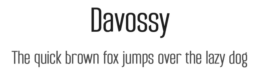Davossy by BrandSemut — Sans Serif Font