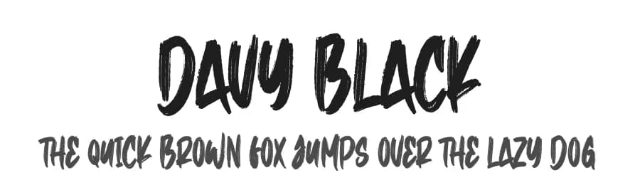 Davy Black by NJ Studio — Script Handwritten Font