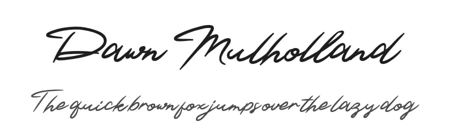 Dawn Mulholland by Staircase Studio — Script Handwritten Font