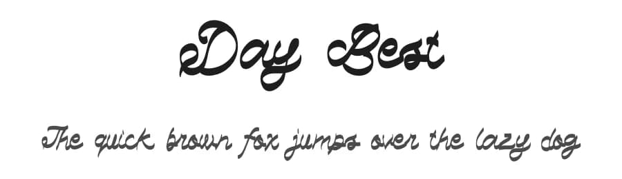 Day Best by Eddy Goodboy — Script Handwritten Font