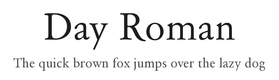 Day Roman by Apostrophic Labs — Serif Font