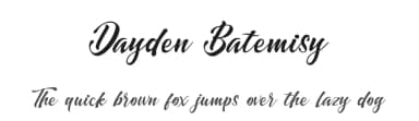 Dayden Batemisy by StringLabs Creative Studio — Script Handwritten Font — thumbnail 1