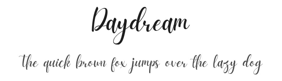 Daydream by NendesKombet — Script Handwritten Font