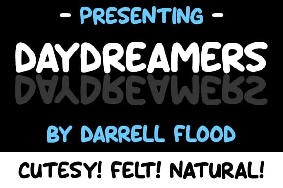 Daydreamers Font by Dadiomouse — Script Handwritten Font