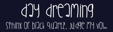 Day Dreaming by Des Gomez — Script Handwritten Font — thumbnail 2