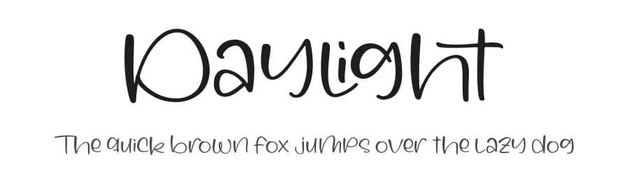 Daylight by Perspectype Studio - Letterena.com — Script Handwritten Font