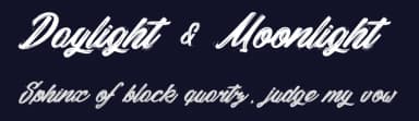 Daylight & Moonlight by dcoxy - Greg Medina — Script Handwritten Font — thumbnail 2