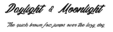 Daylight & Moonlight by dcoxy - Greg Medina — Script Handwritten Font — thumbnail 1