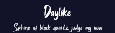 Daylike by Skiiller Studio — Script Handwritten Font — thumbnail 2