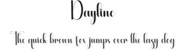 Dayline by Scratchones — Script Handwritten Font — thumbnail 1