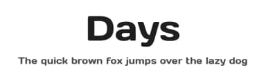 Days by Jovanny Lemonad — Sans Serif Font — thumbnail 1
