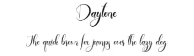 Daytone by Vunira Design — Script Handwritten Font — thumbnail 1