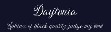 Daytonia by Saridezra — Script Handwritten Font — thumbnail 2
