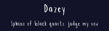 Dazey by Amber — Script Handwritten Font — thumbnail 2