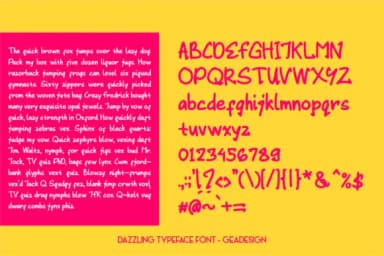 Dazzling Font by geadesign — Script Handwritten Font — thumbnail 2