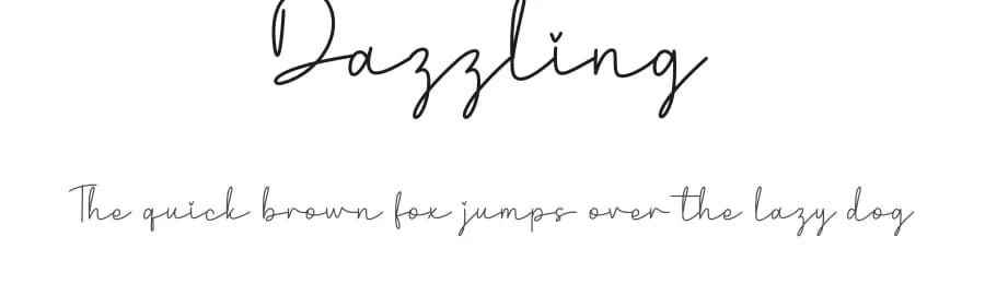 Dazzling by Scratchones — Script Handwritten Font