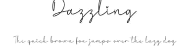 Dazzling by Scratchones — Script Handwritten Font — thumbnail 1