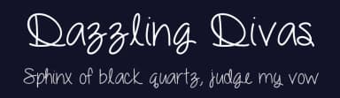 Dazzling Divas by Vanessa Bays — Script Handwritten Font — thumbnail 2