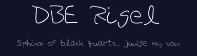DBE Rigel by Dave Panfili — Script Handwritten Font — thumbnail 2