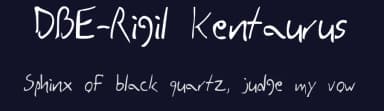 DBE-Rigil Kentaurus by Dave Panfili — Script Handwritten Font — thumbnail 2