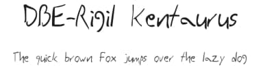 DBE-Rigil Kentaurus by Dave Panfili — Script Handwritten Font — thumbnail 1