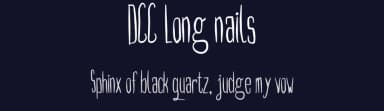 DCC Long nails by dccanim — Script Handwritten Font — thumbnail 2