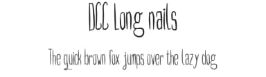 DCC Long nails by dccanim — Script Handwritten Font — thumbnail 1