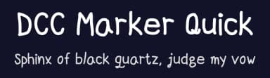 DCC Marker Quick by dccanim — Script Handwritten Font — thumbnail 2