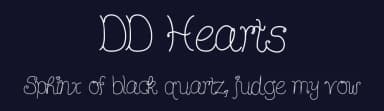 DD Hearts by D D — Script Handwritten Font — thumbnail 2