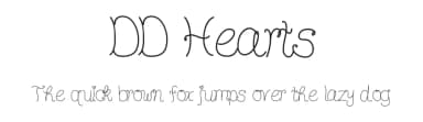 DD Hearts by D D — Script Handwritten Font — thumbnail 1