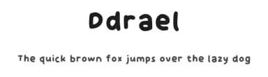 Ddrael by dunee — Script Handwritten Font — thumbnail 1