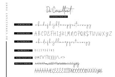 De'Consultant Font by Sronstudio — Script Handwritten Font — thumbnail 8