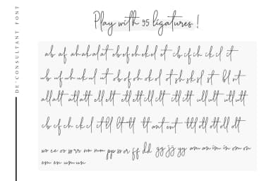 De'Consultant Font by Sronstudio — Script Handwritten Font — thumbnail 9