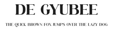 De Gyubee by Muflieart — Serif Font — thumbnail 1