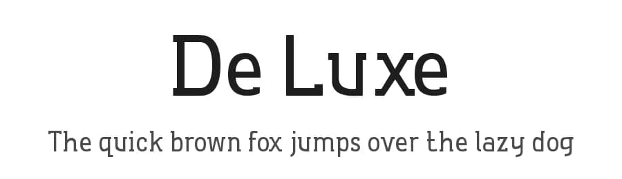 De Luxe by Dichi — Sans Serif Font — preview 1