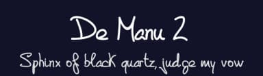 De Manu 2 by Manuel Lage — Script Handwritten Font — thumbnail 2
