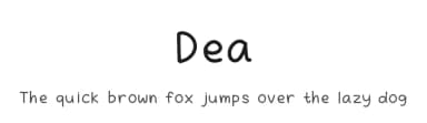 Dea by Dea Ddea — Script Handwritten Font — thumbnail 1