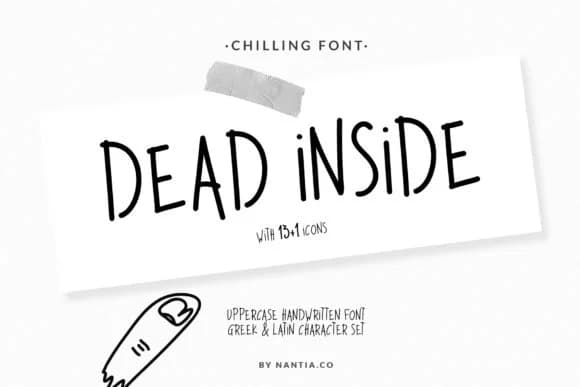 Dead Inside Font by nantia — Script Handwritten Font — preview 1