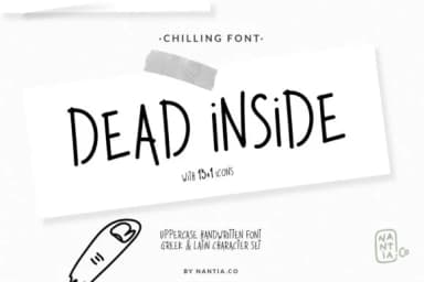 Dead Inside Font by nantia — Script Handwritten Font — thumbnail 8
