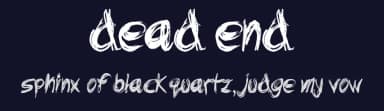 Dead End by JSH creates — Script Handwritten Font — thumbnail 2