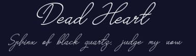 Dead Heart by Design Vector10 — Script Handwritten Font — thumbnail 2