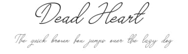 Dead Heart by Design Vector10 — Script Handwritten Font — thumbnail 1