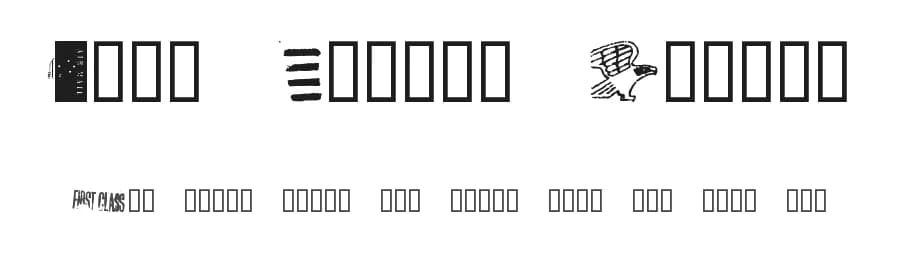 Dead Letter Office by ChannelZero — Dingbats Font