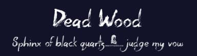 Dead Wood by JSH creates — Script Handwritten Font — thumbnail 2